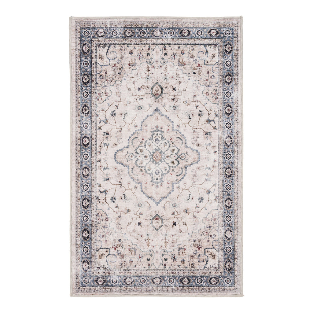Havana Deurmat - Deurmat, off-white/beige/stofblauw, 50x80 cm
