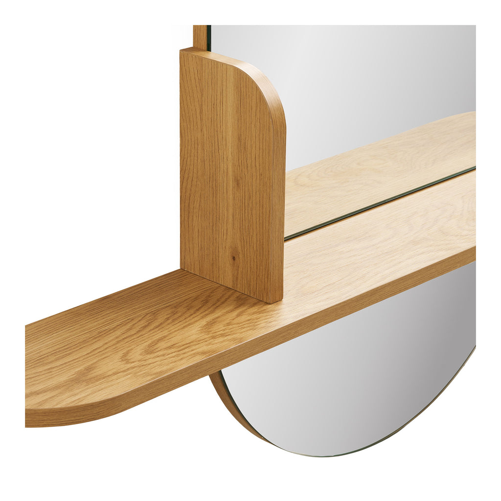 Barco Spiegel met Plank - Eikenlook 92x15x94,5 cm
