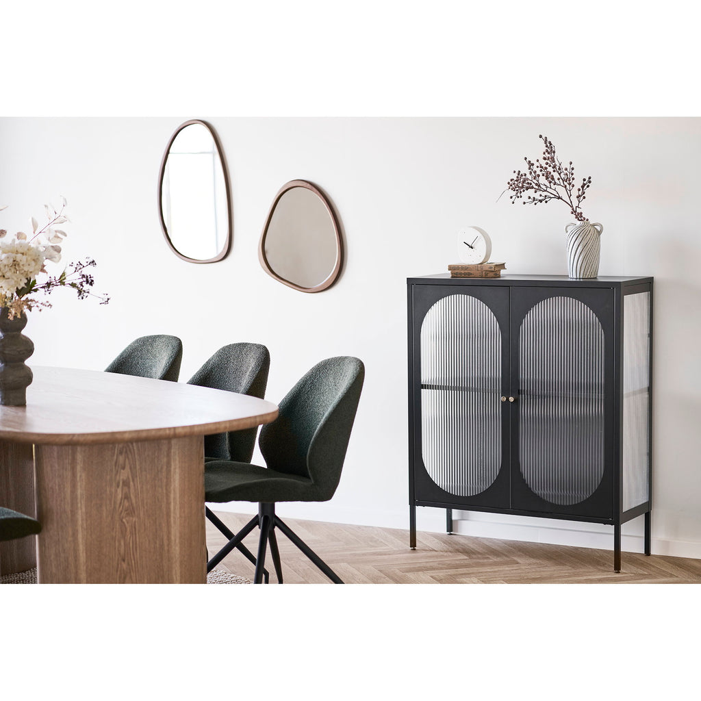 Luxon Spiegel - Organische vorm, houtlook 38,5x64,5 cm