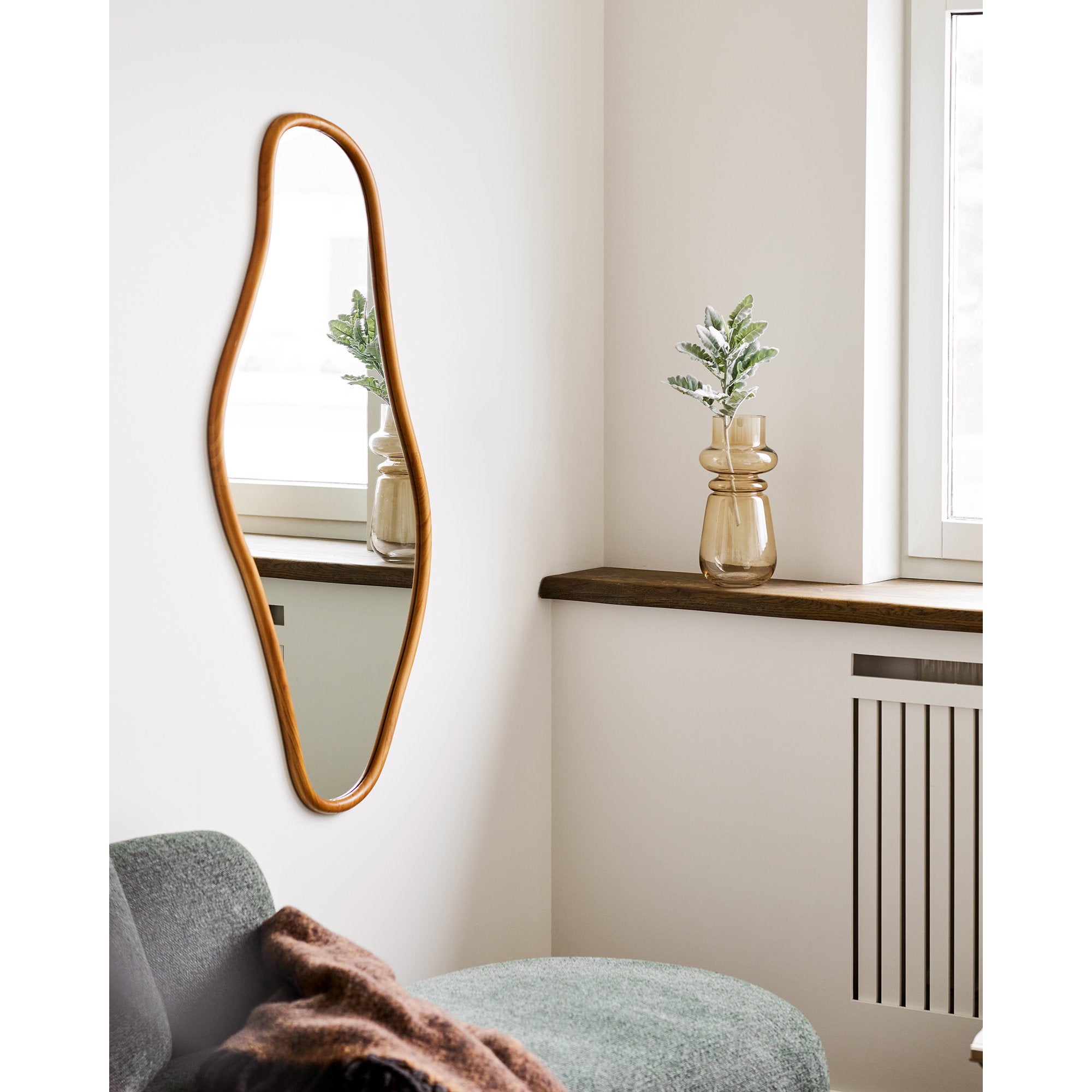 Brandsby Spiegel - Grenenhout, naturel 60x120 cm