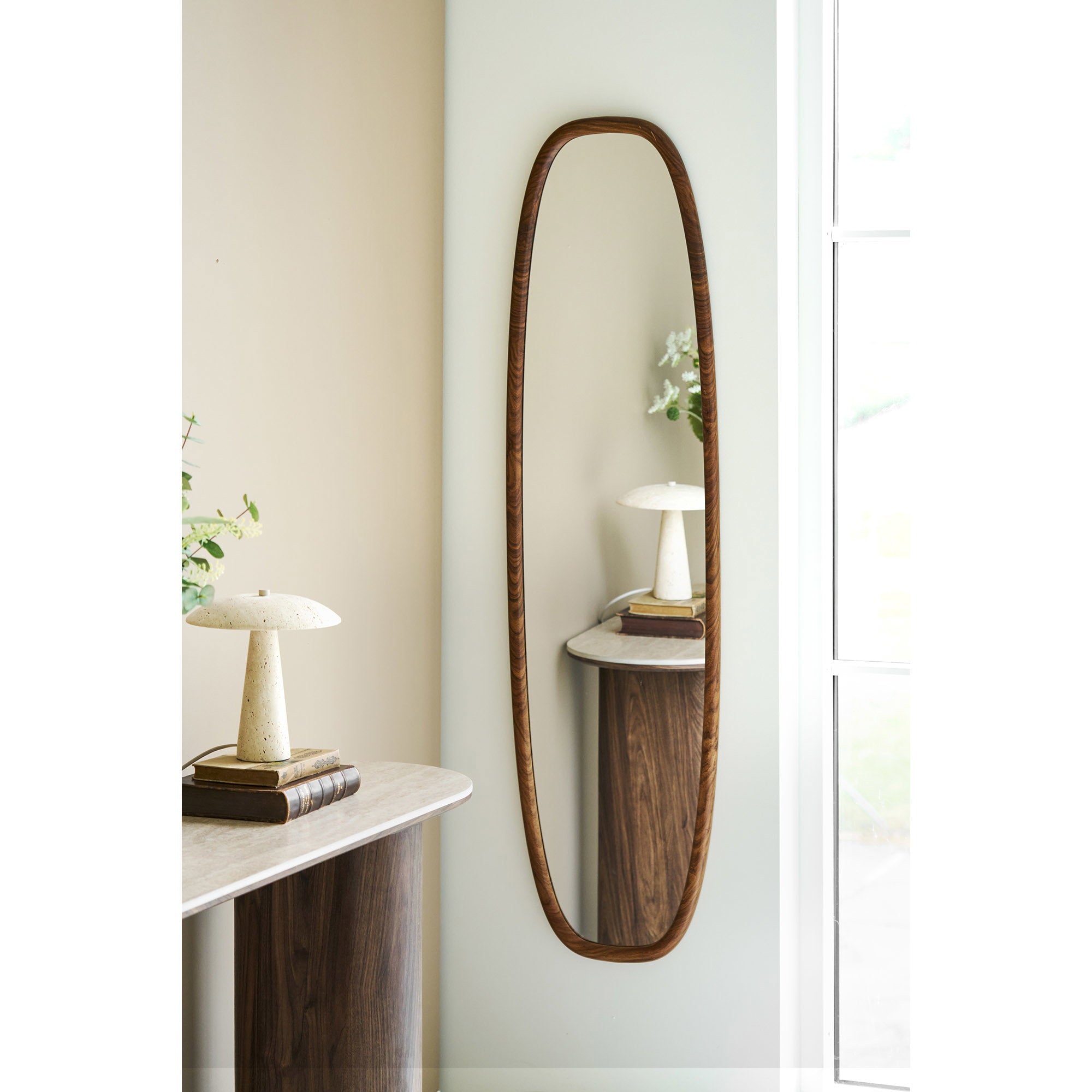 Luxon Spiegel - Spiegel, houtlook, 40x150 cm