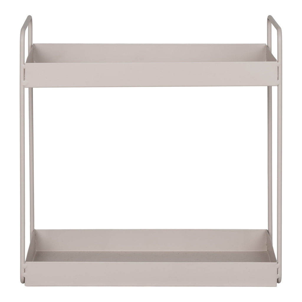 Rabo Staande Plank - Staal, zandkleurig, 2 planken 30x15x31 cm