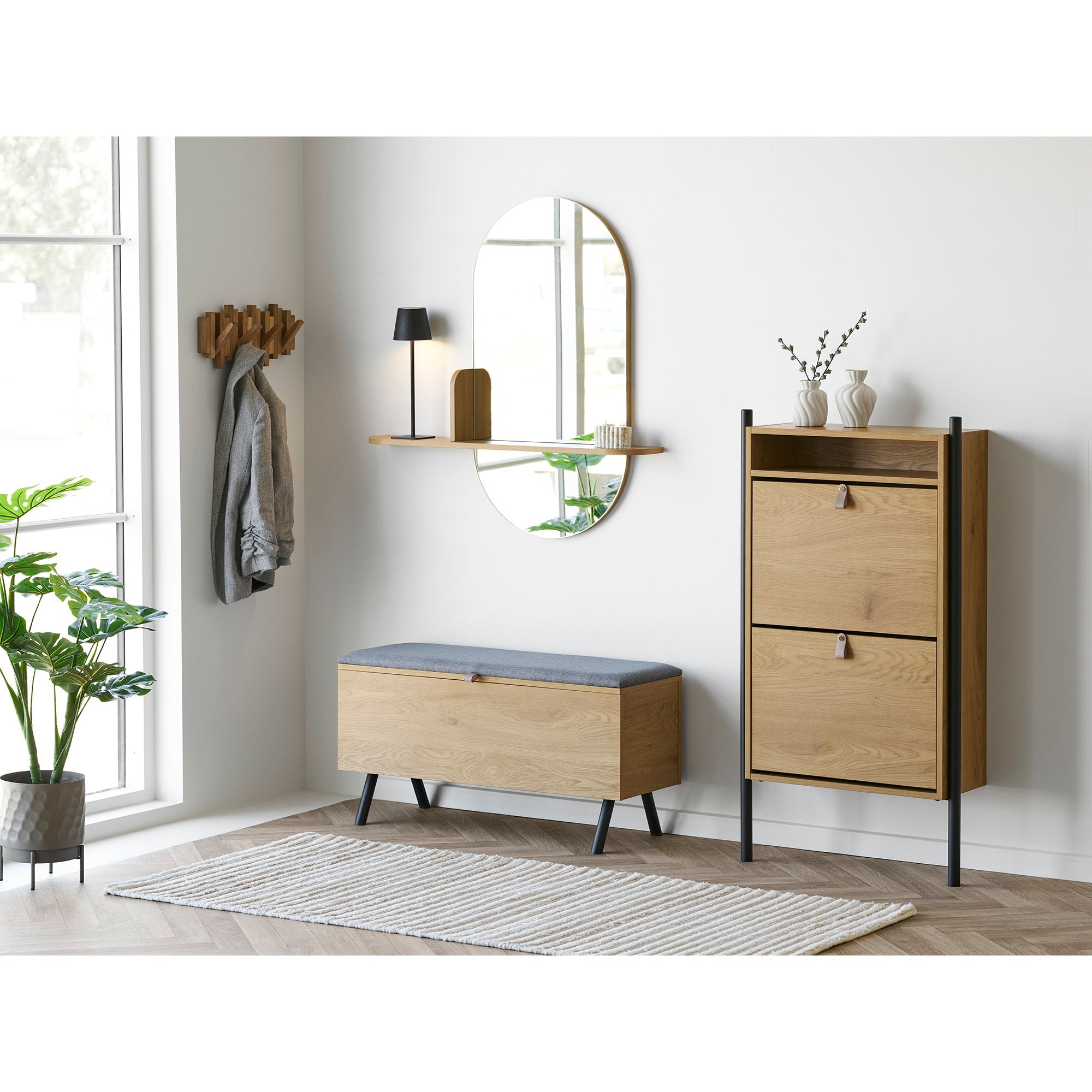 Barco Schoenenkast - Eikenlook 62x26x118 cm