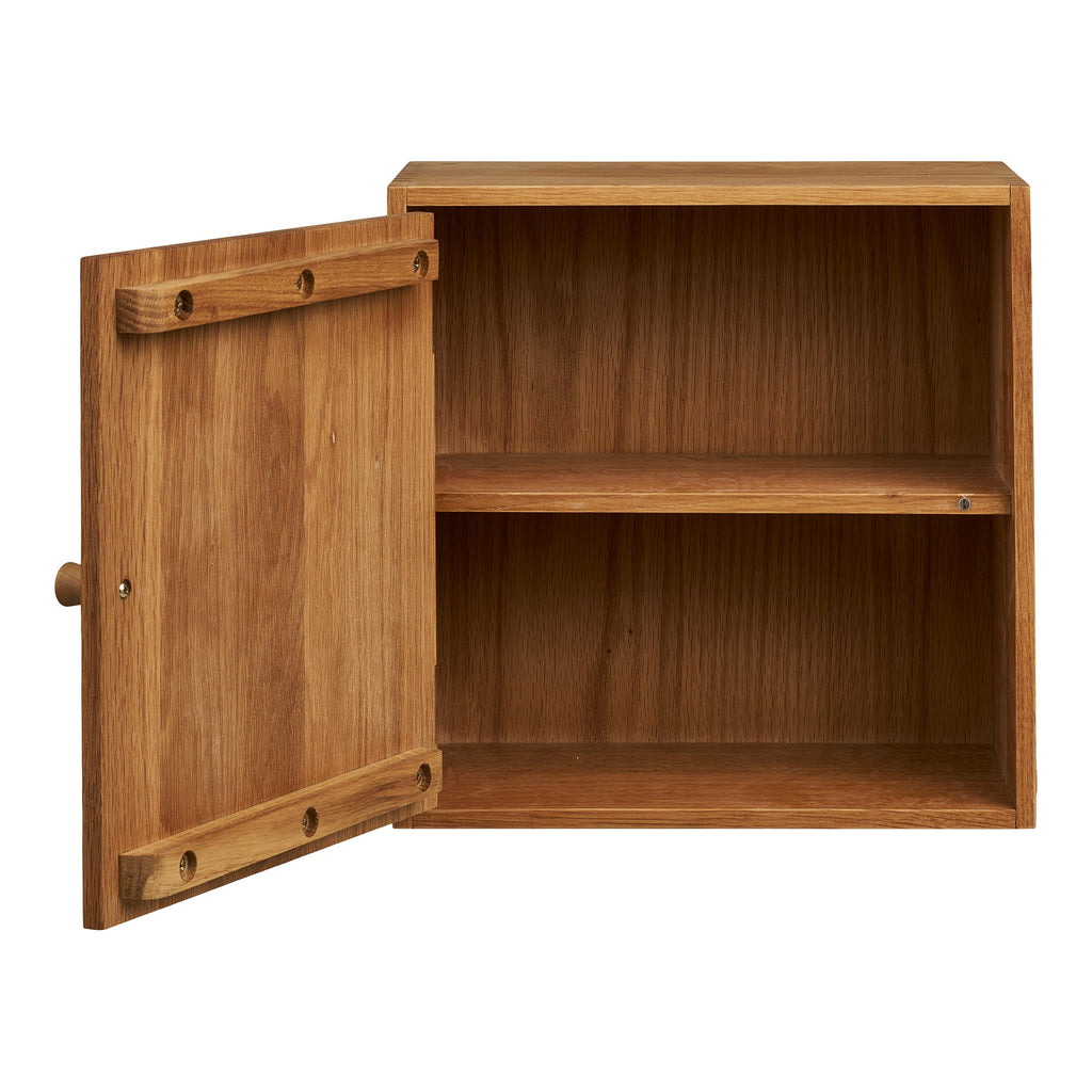 Townsville Wandplank met Deur - Eikenhout 18x30x30 cm