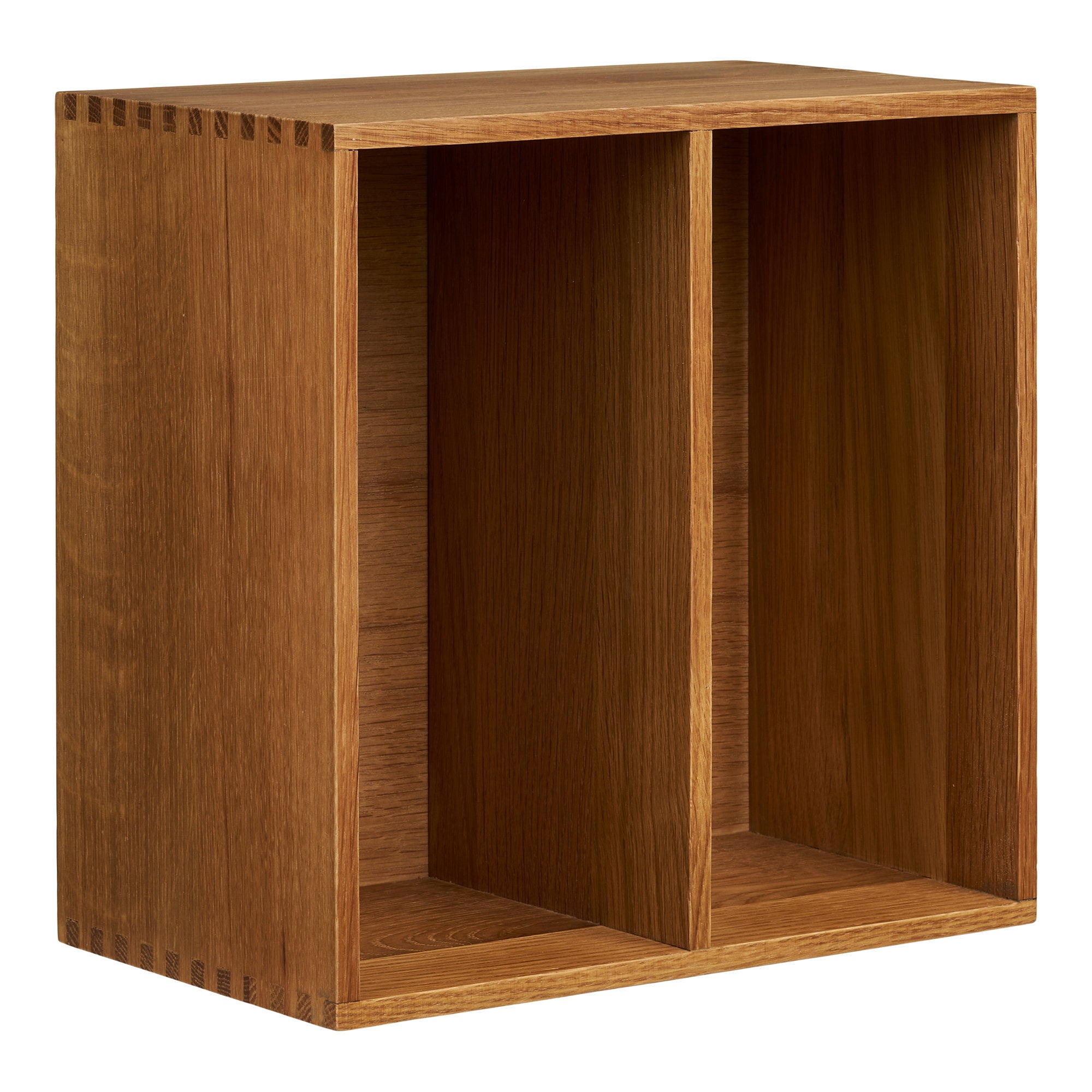 Townsville Wandplank met Verticale Vakken - Eikenhout 18x30x30 cm