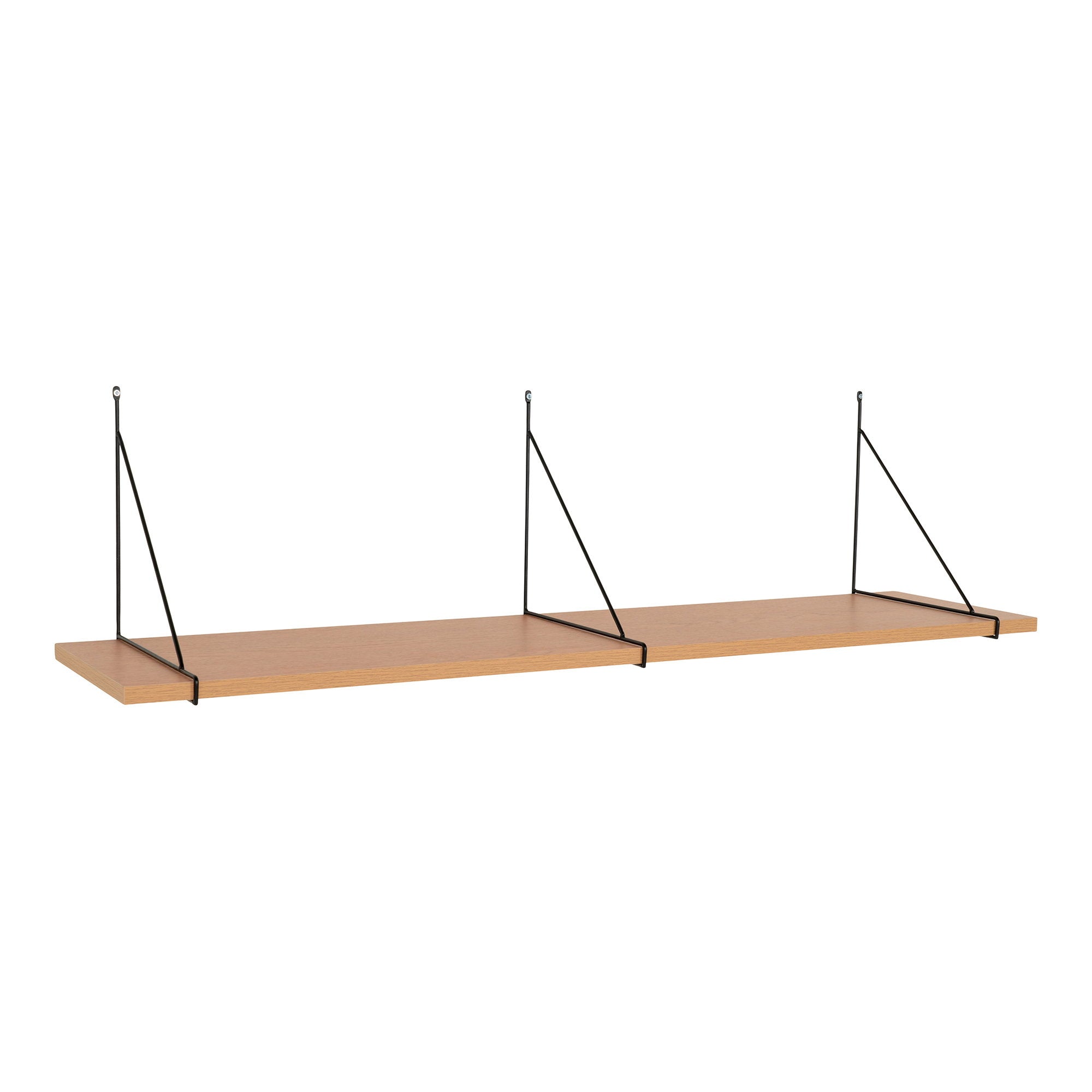 Chiba Wandplank - Essenfineer, zwart stalen frame 120x29 cm