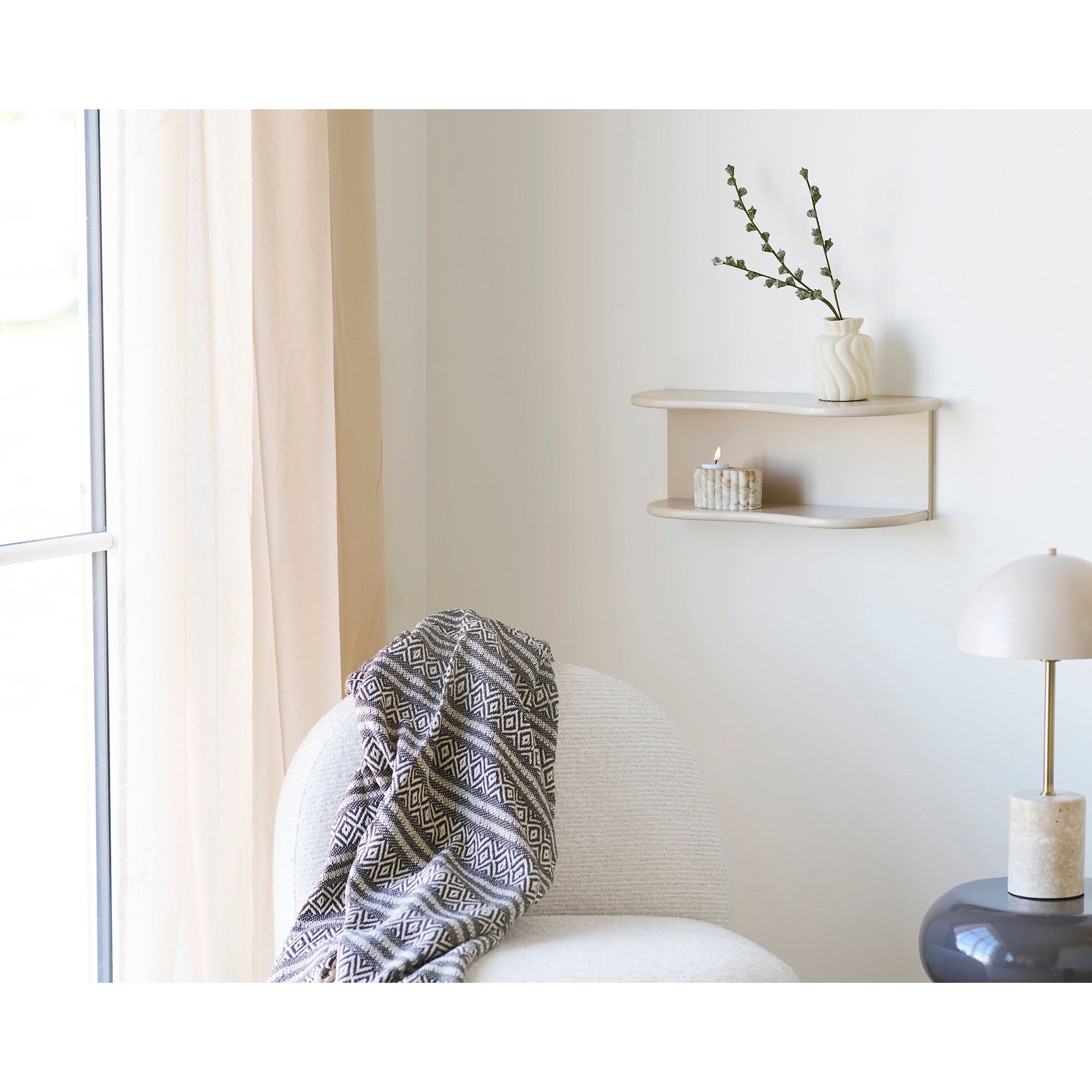 Botta Wandplank - Beige 44x17,5x18 cm