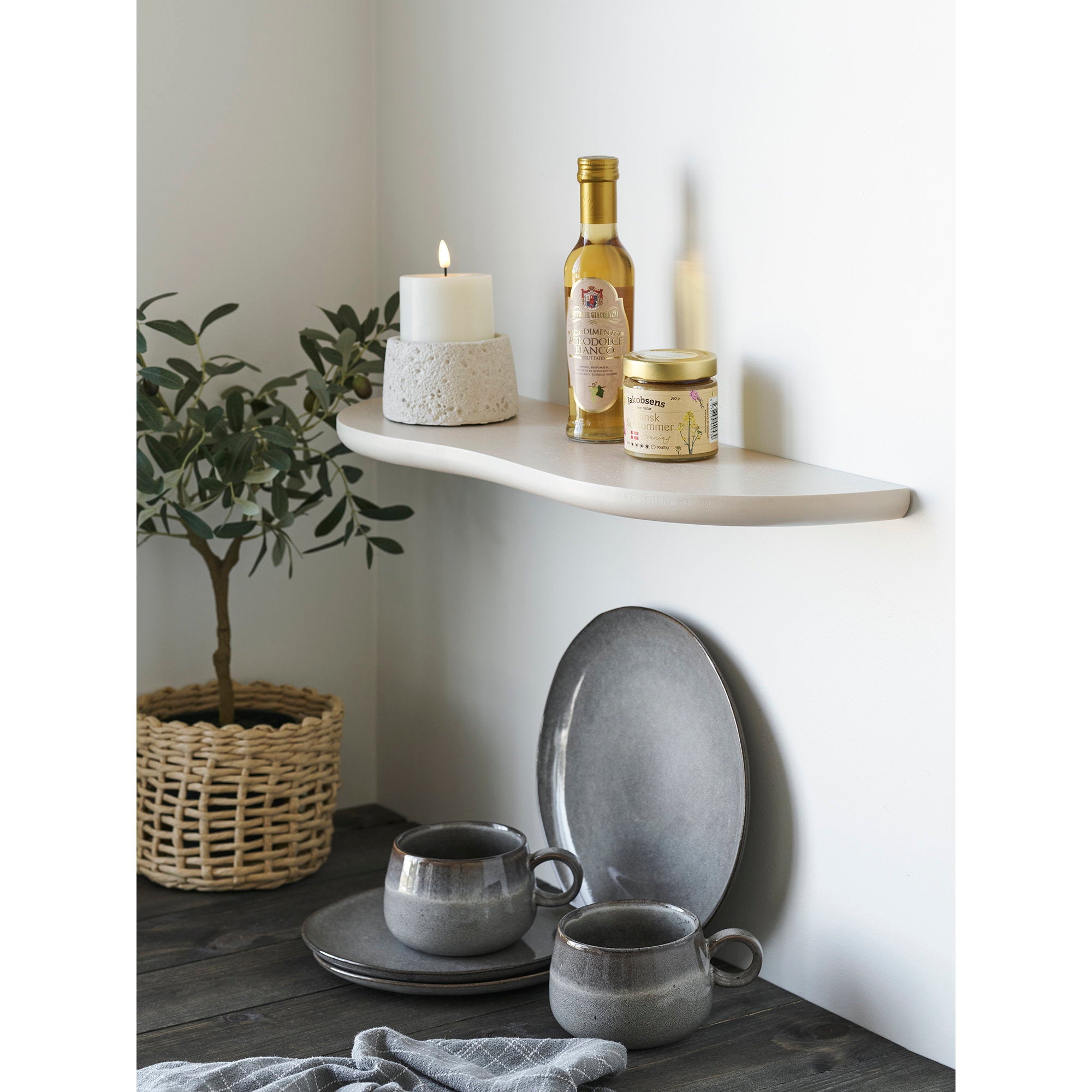 Botta Wandplank - Beige 57x19x2,5 cm