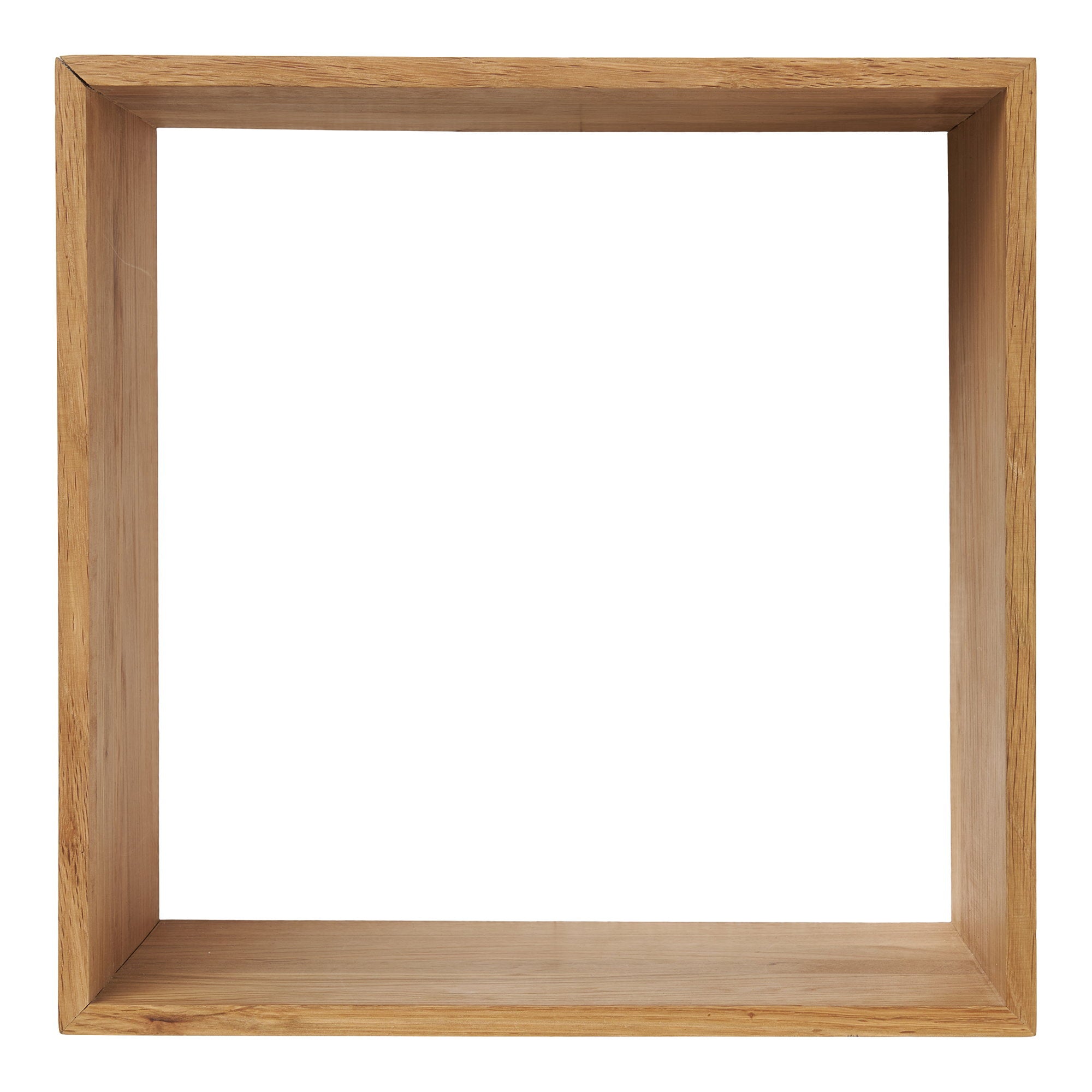 Lattoon Wandplank - Eikenhout, naturel 30x18x30 cm