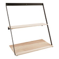 Bern Wandplank - Staal/grenenhout 50x21x52 cm