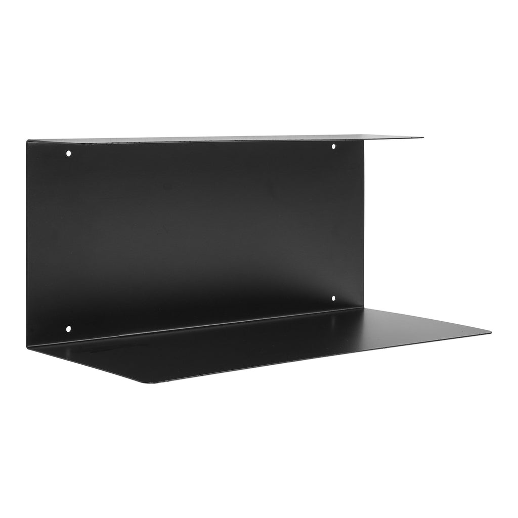 Lille Wandplank - Staal, zwart 40x18x18 cm