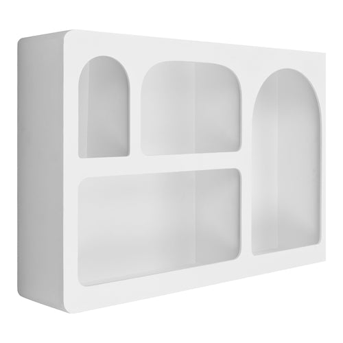 Bryne Wandplank - Hout, wit 40x13x60 cm - Noël Home