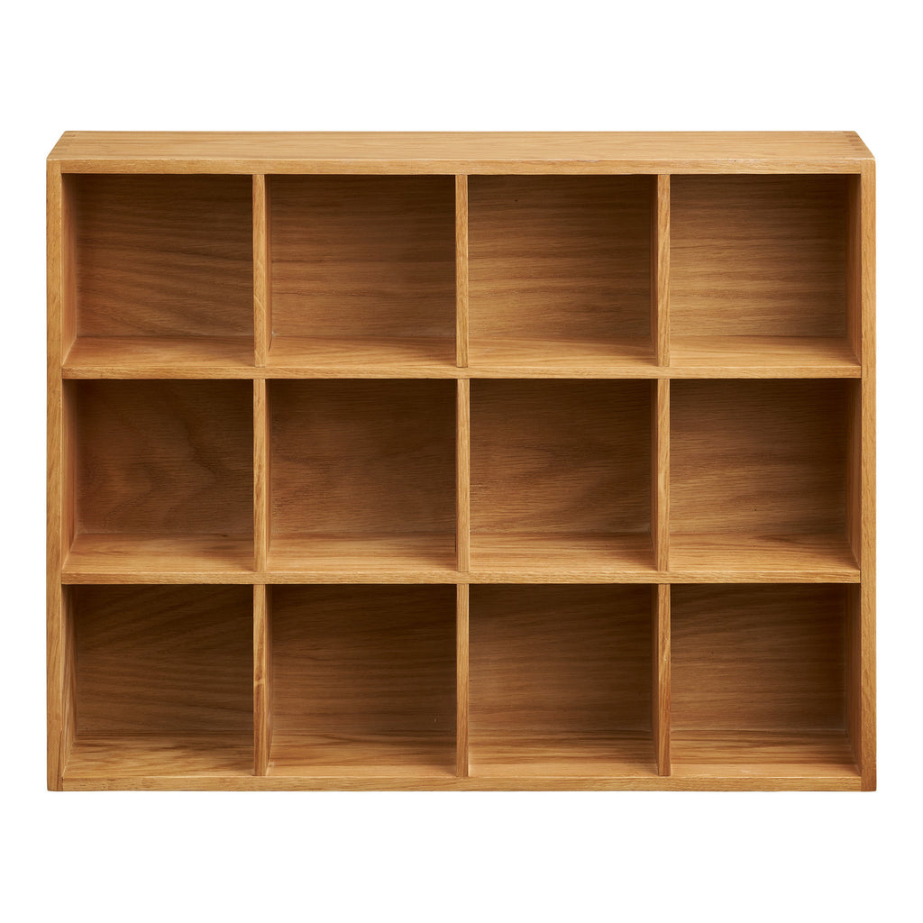 Soria Wandplank - Eikenhout/eikenfineer, naturel 39x11x51 cm