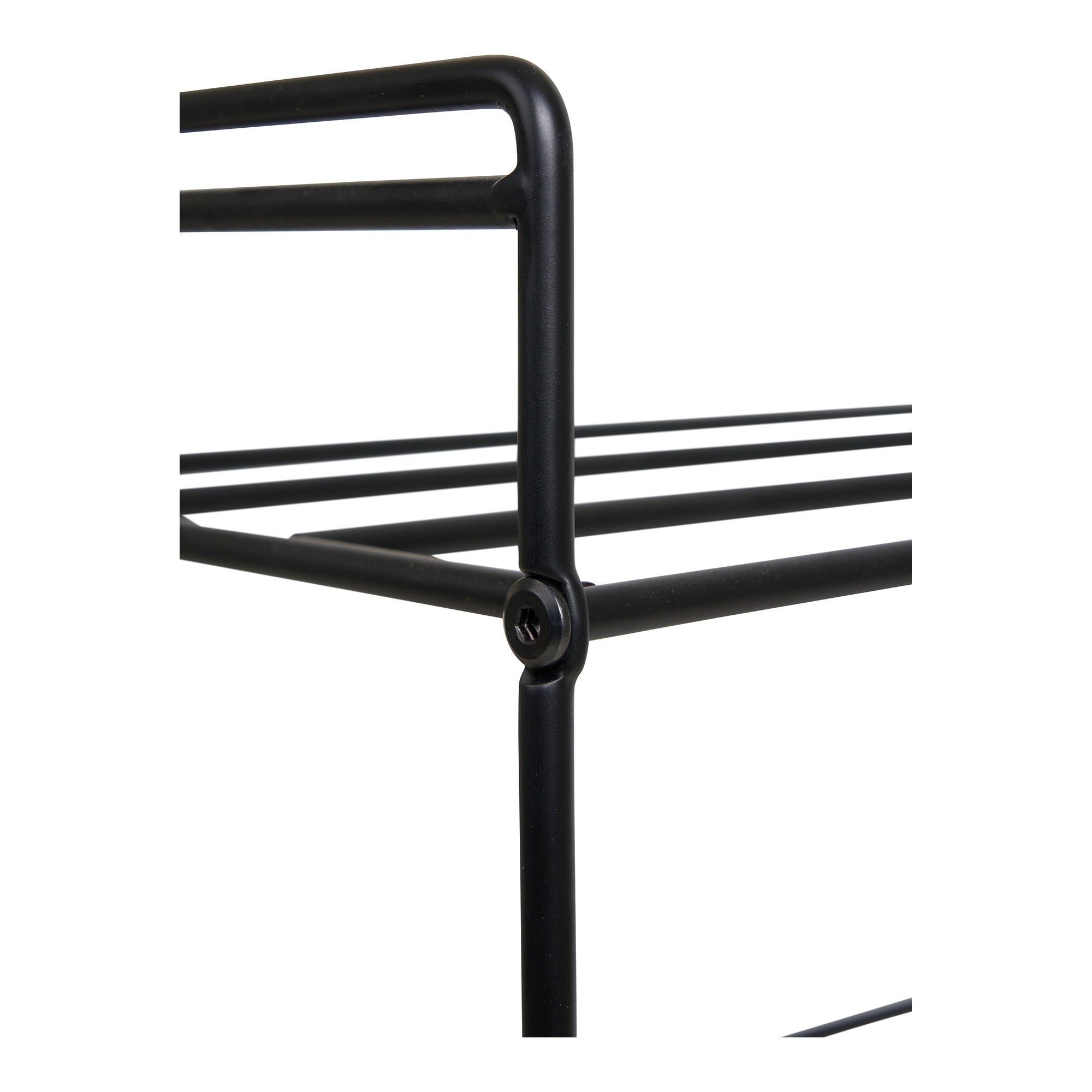 Swansea Schoenenrek - Schoenenrek, staal, 3 planken, zwart 49,5x25x60 cm