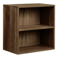 Townsville Wandplank met vakken - Wandplank met vakken, eikenhout, donkerbruin, 30x18x30 cm