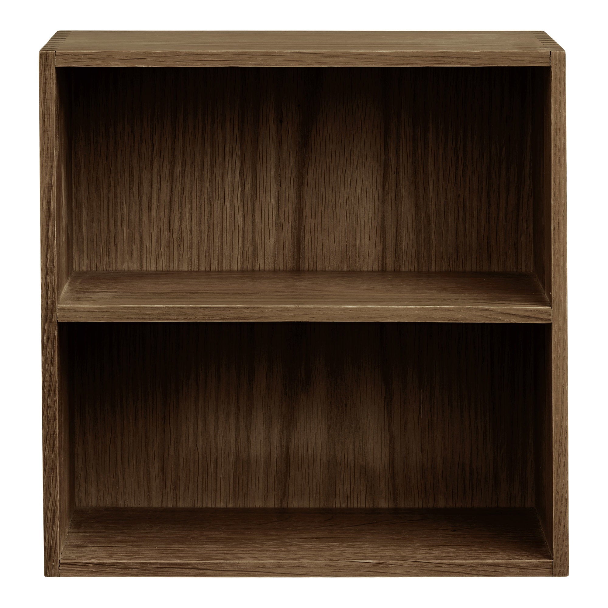 Townsville Wandplank met vakken - Wandplank met vakken, eikenhout, donkerbruin, 30x18x30 cm