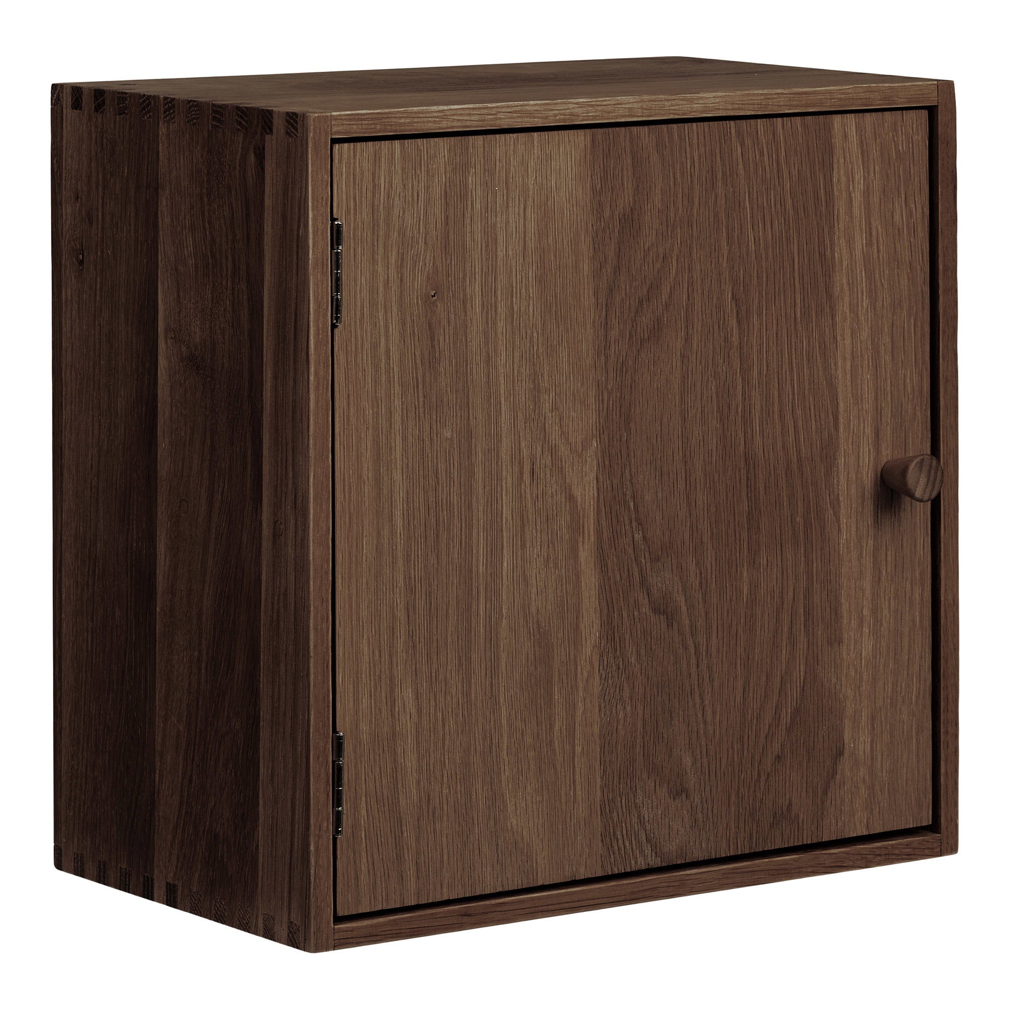 Townsville Wandplank met deur - Wandplank met deur, eikenhout, donkerbruin, 30x18x30 cm