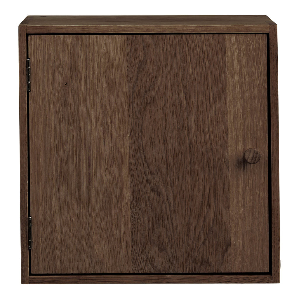 Townsville Wandplank met deur - Wandplank met deur, eikenhout, donkerbruin, 30x18x30 cm