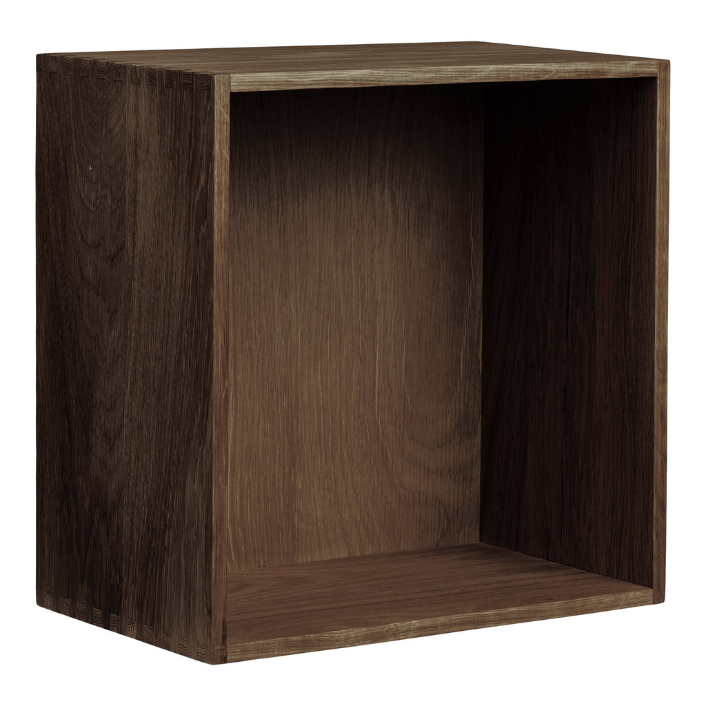 Townsville Wandplank - Wandplank, eikenhout, donkerbruin 30x18x30 cm