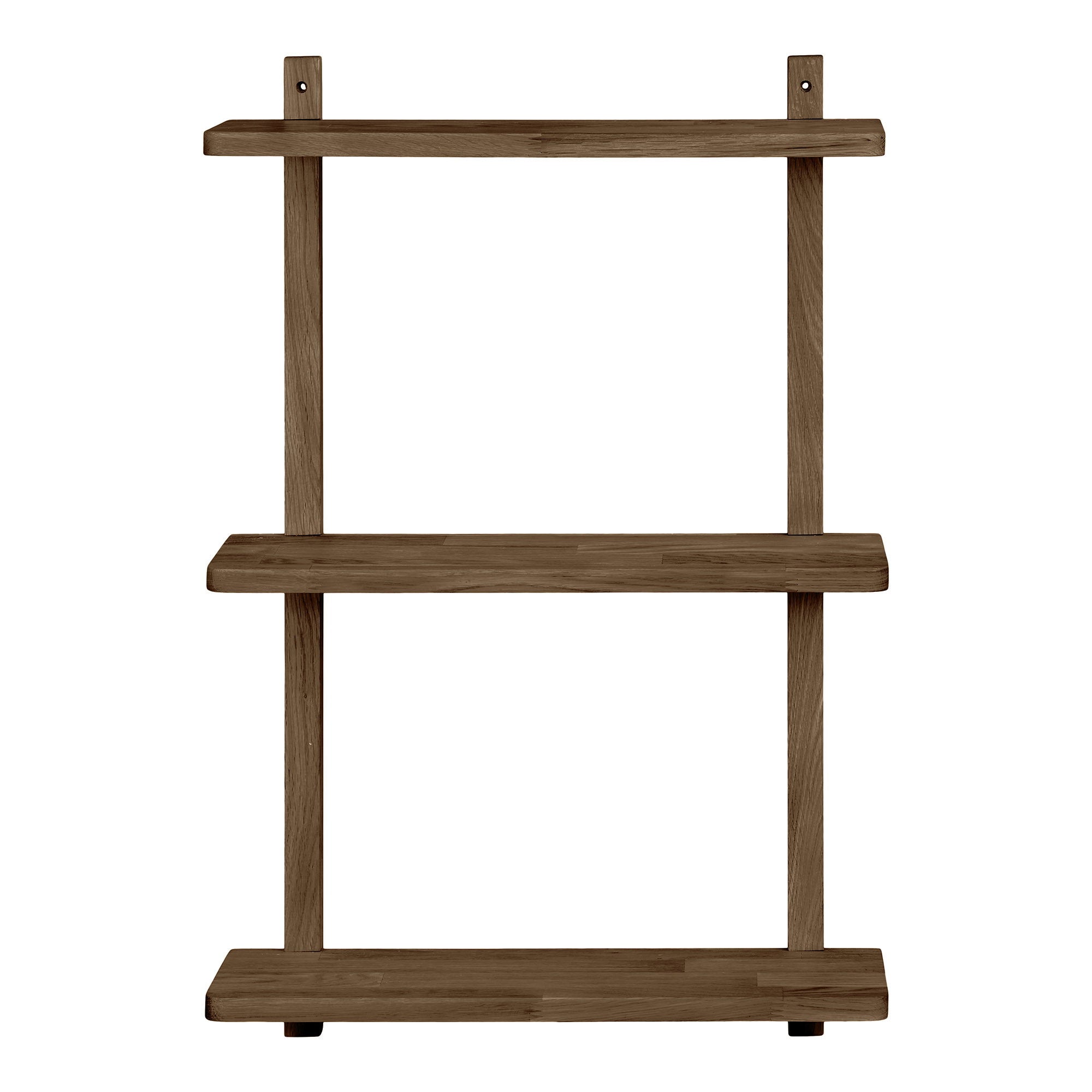 Townsville Wandplank - Wandplank, eikenhout, donkerbruin, 50x20x75 cm