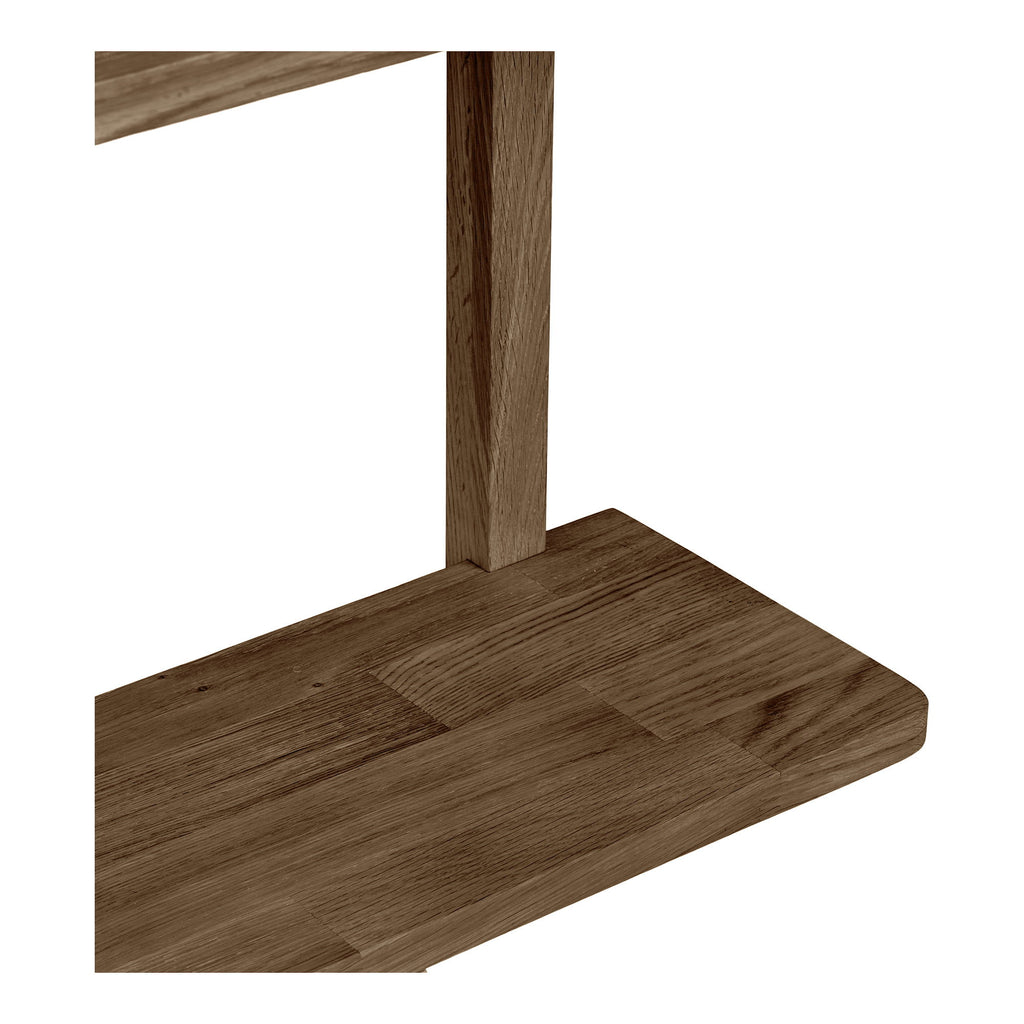 Townsville Wandplank - Wandplank, eikenhout, donkerbruin, 50x20x75 cm