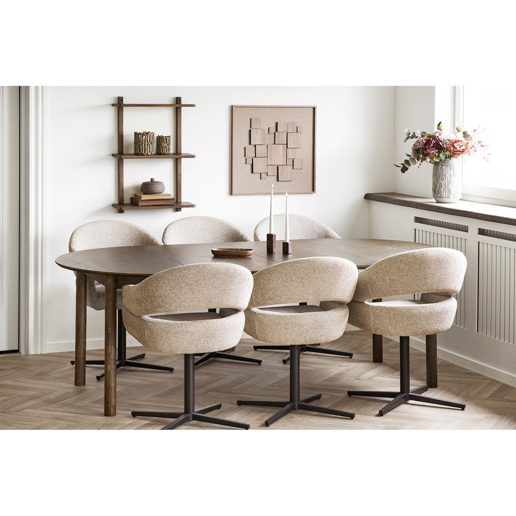 Townsville Wandplank - Wandplank, eikenhout, donkerbruin, 50x20x75 cm