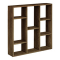 Townsville Wandplank - Wandplank, eikenhout, donkerbruin 70x15x70 cm
