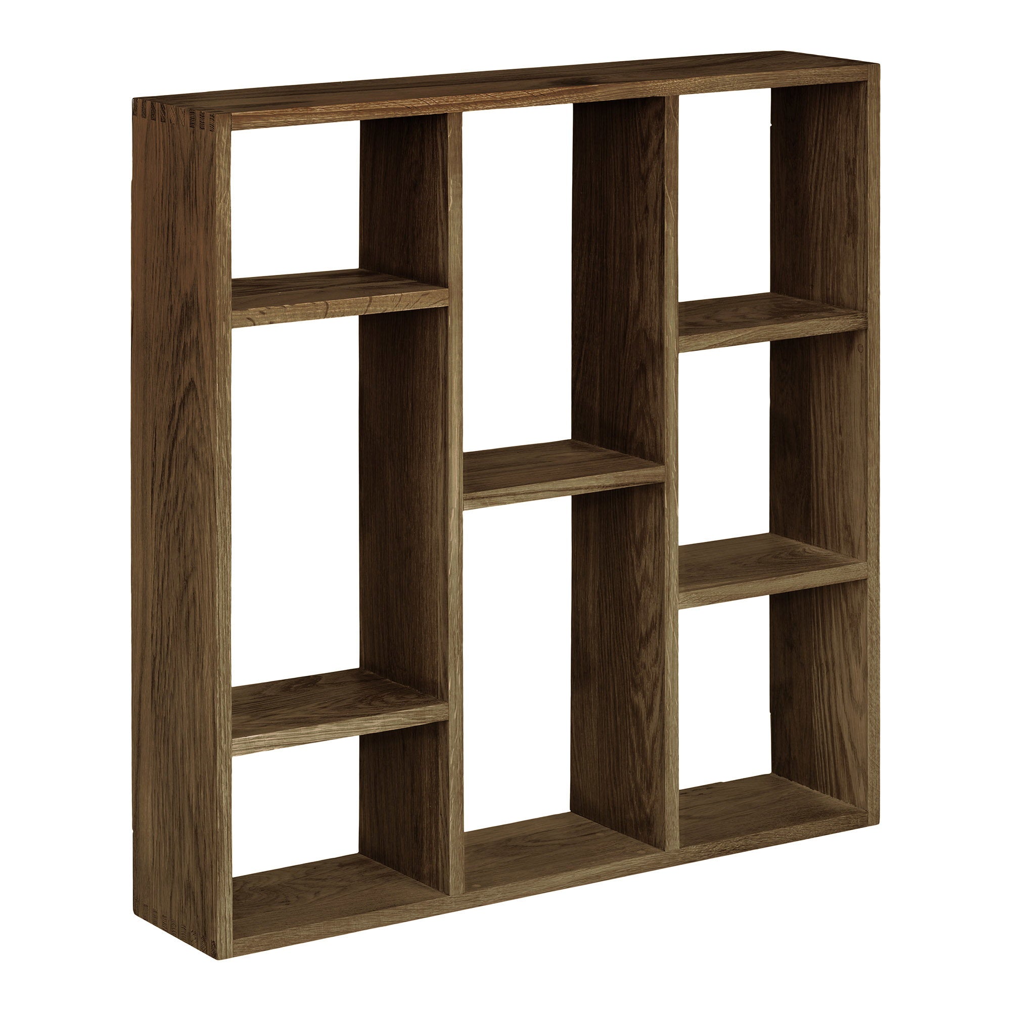 Townsville Wandplank - Wandplank, eikenhout, donkerbruin 70x15x70 cm