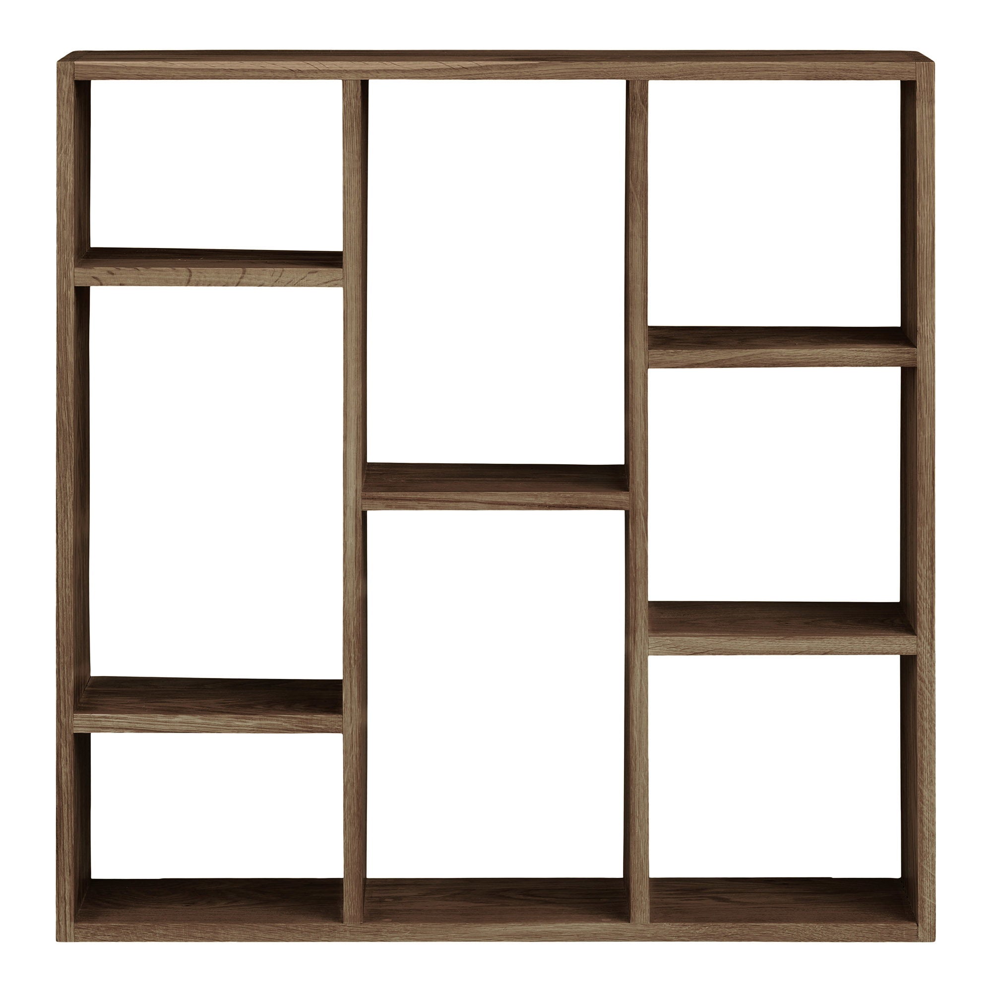 Townsville Wandplank - Wandplank, eikenhout, donkerbruin 70x15x70 cm