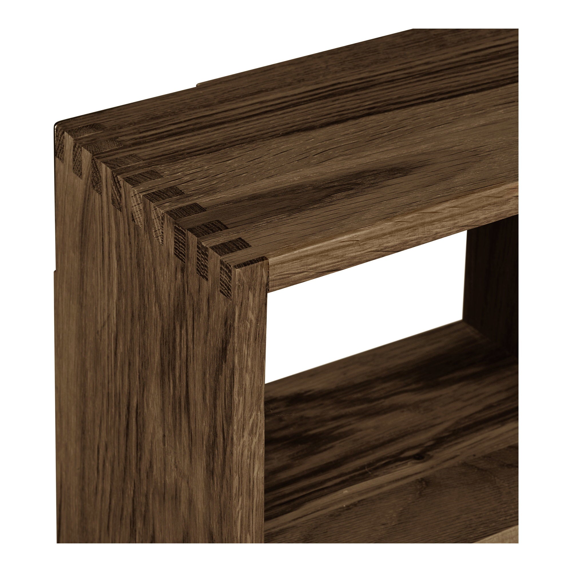 Townsville Wandplank - Wandplank, eikenhout, donkerbruin 70x15x70 cm