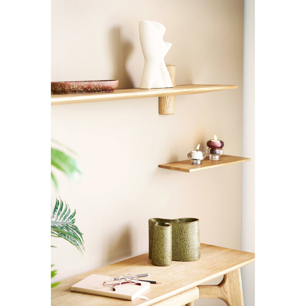 Calcata Wandplank - Wandplank, eikenhout, 42,5x14,5 cm