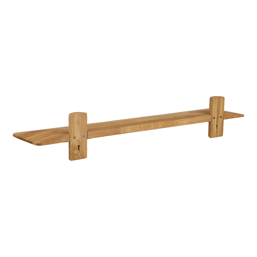 Calcata Wandplank - Wandplank, eikenhout, 110x22x18,5 cm