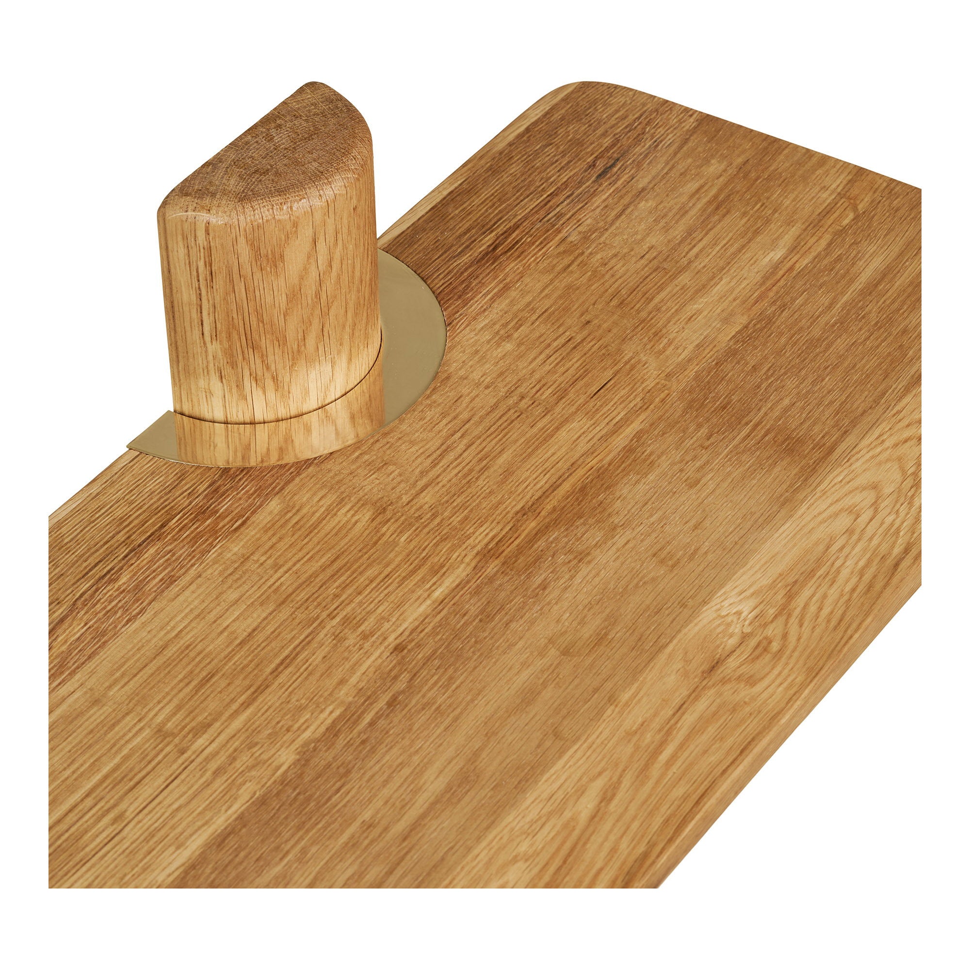 Calcata Wandplank - Wandplank, eikenhout, 110x22x18,5 cm
