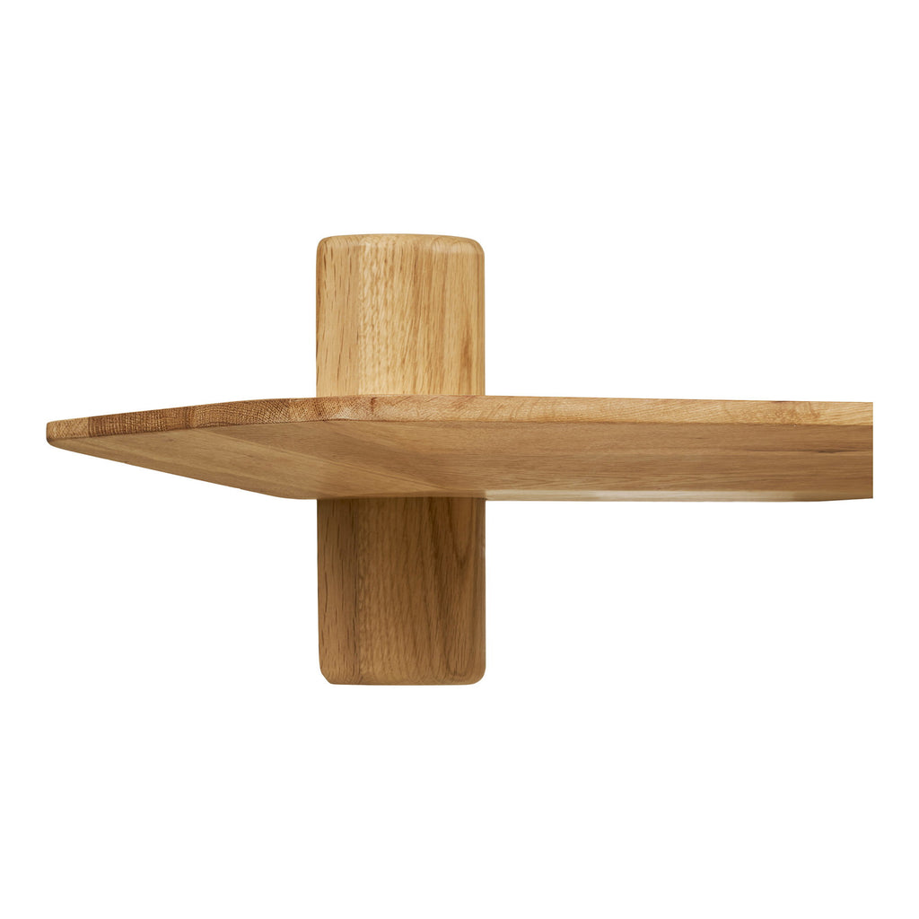 Calcata Wandplank - Wandplank, eikenhout, 110x22x18,5 cm