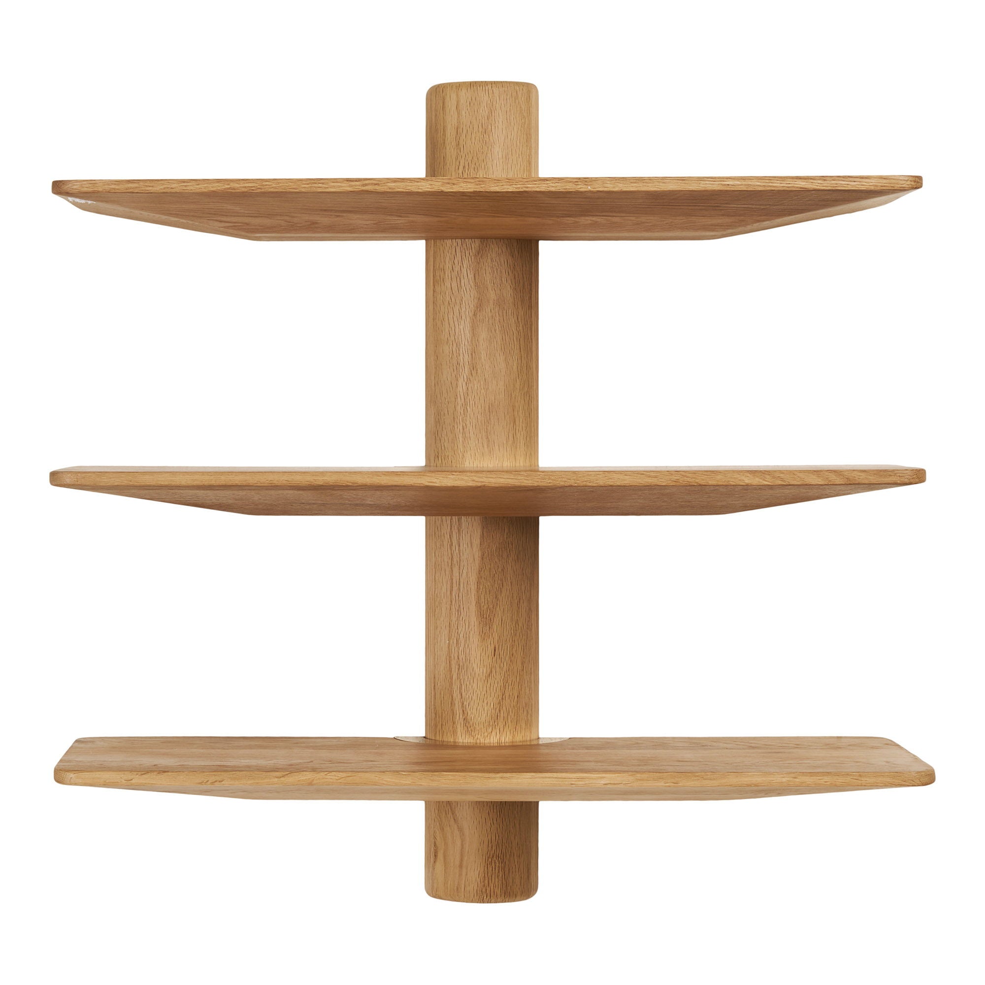 Calcata Wandplank - Wandplank, 3 planken, eikenhout, 55x22x55,5 cm