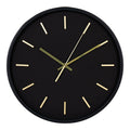 Kensington Wandklok - Zwart, stil uurwerk Ø35 cm