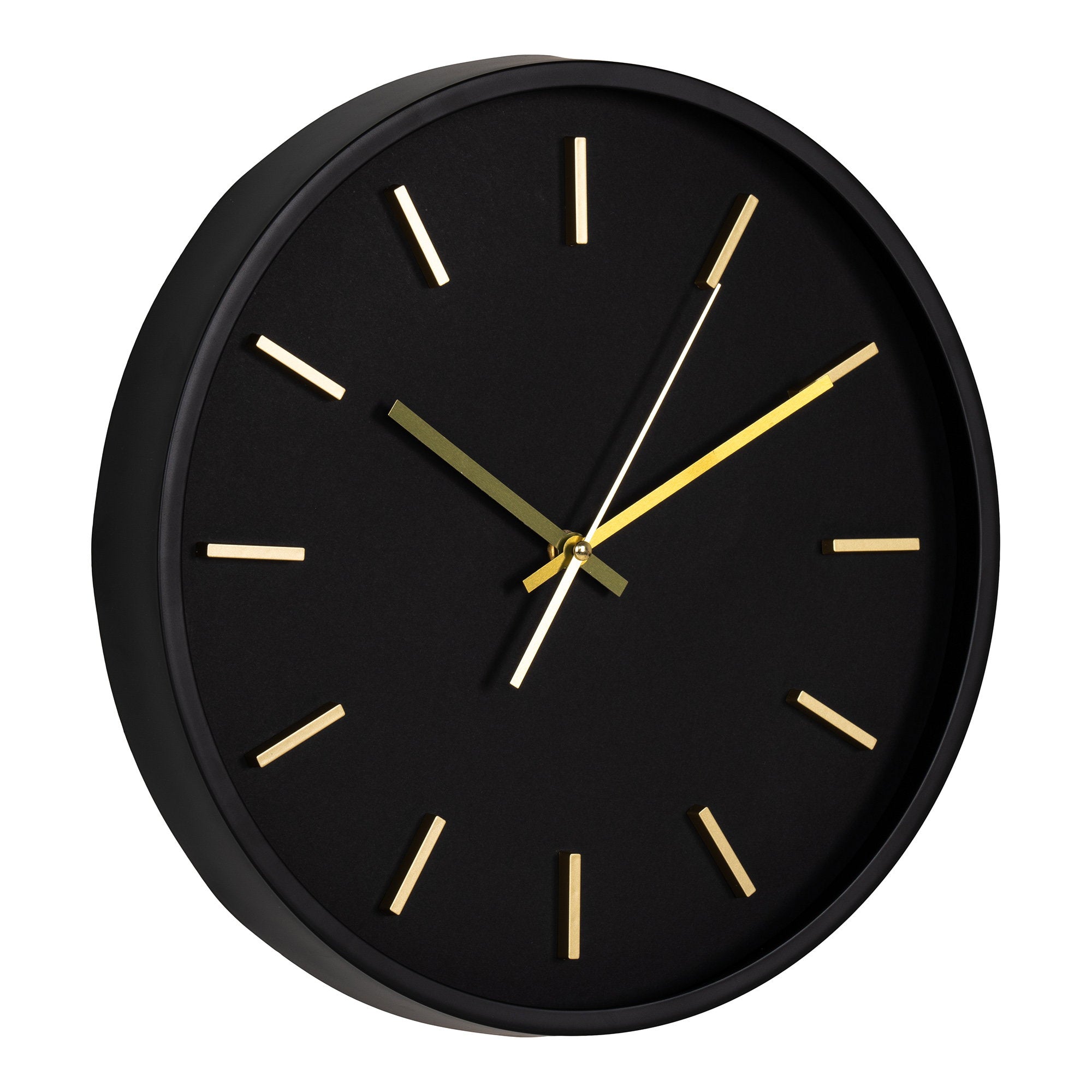 Kensington Wandklok - Zwart, stil uurwerk Ø35 cm
