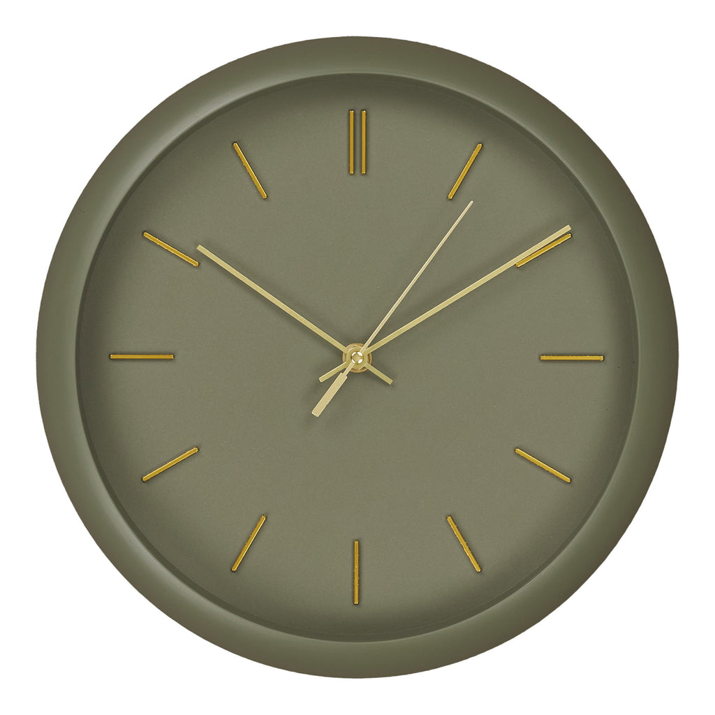 Rossano Wandklok - Groen, stil uurwerk Ø30 cm