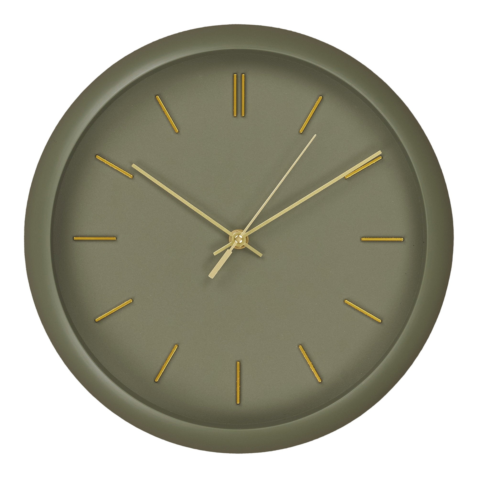 Rossano Wandklok - Groen, stil uurwerk Ø30 cm