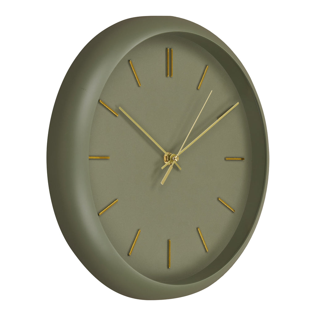 Rossano Wandklok - Groen, stil uurwerk Ø30 cm