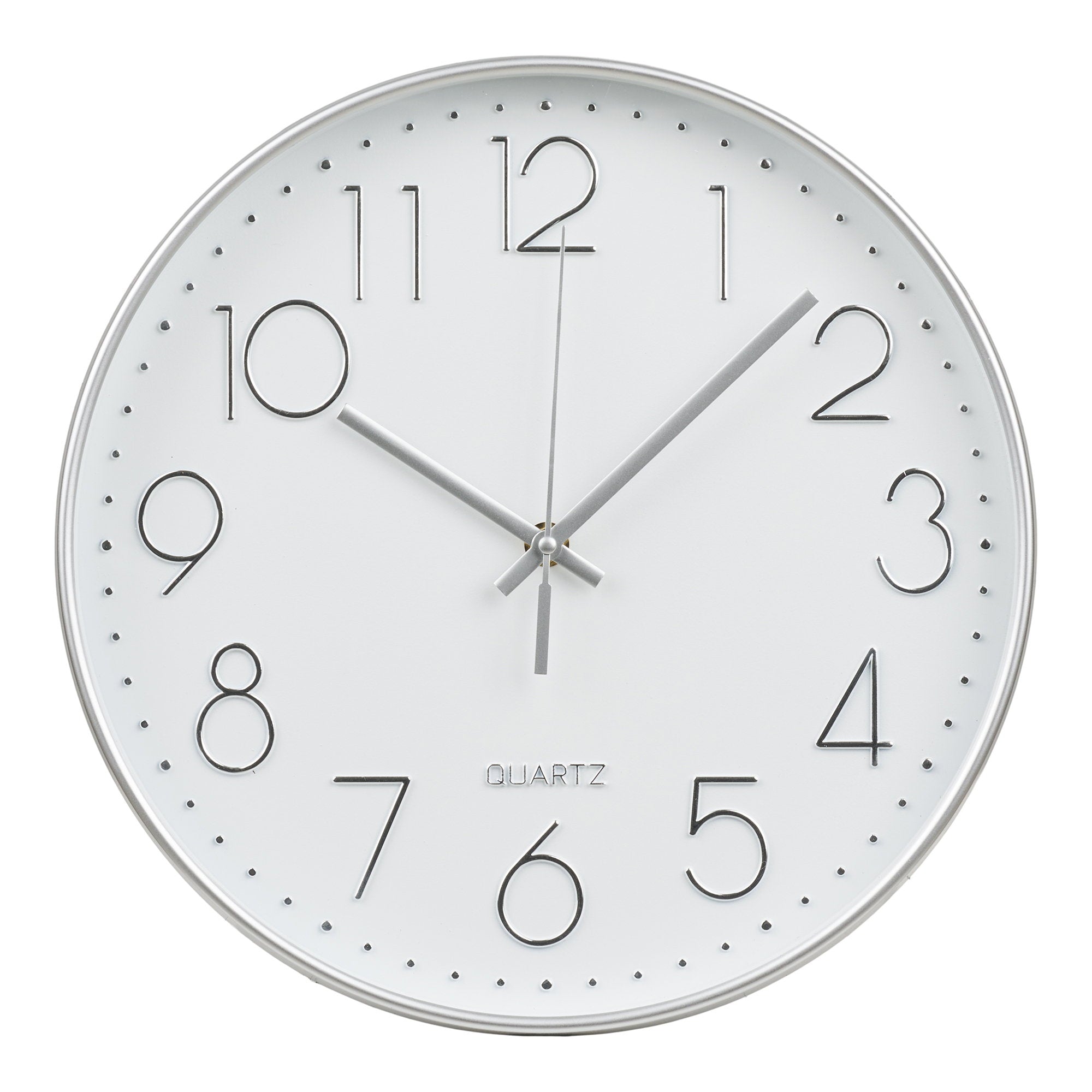 Lalibela Wandklok - Zilver, stil uurwerk Ø30 cm