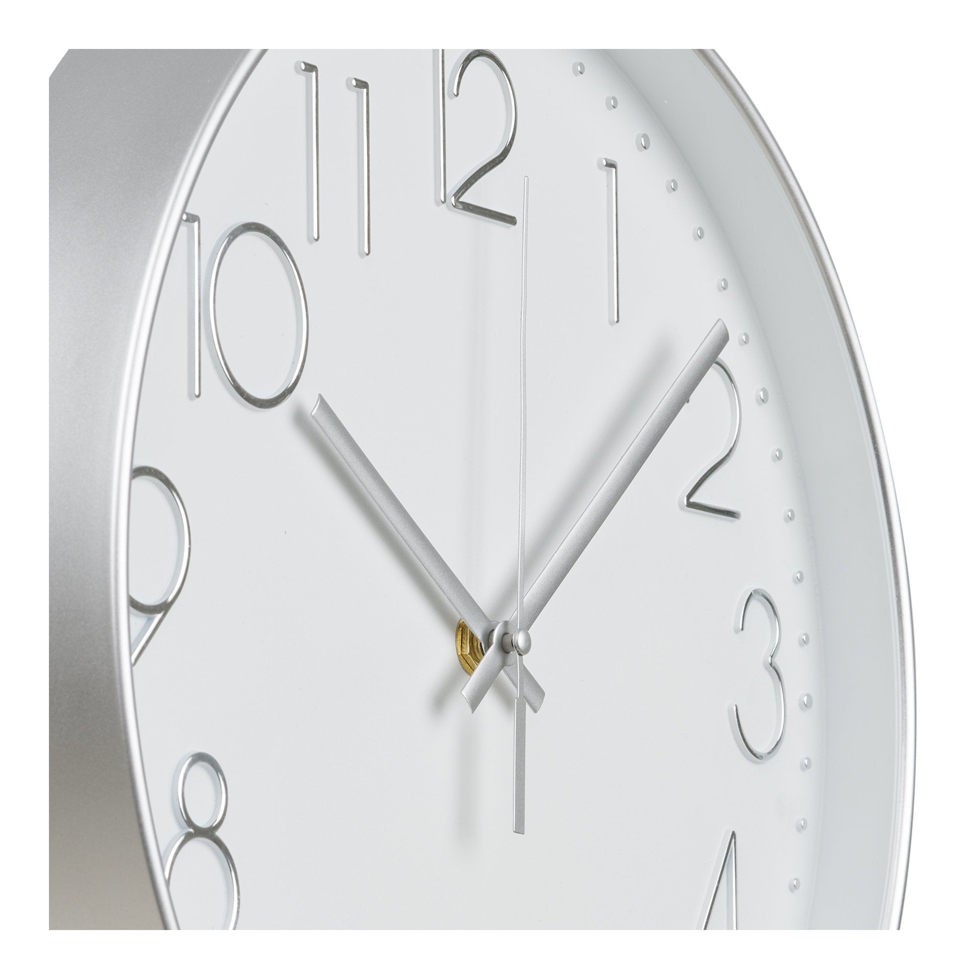 Lalibela Wandklok - Zilver, stil uurwerk Ø30 cm