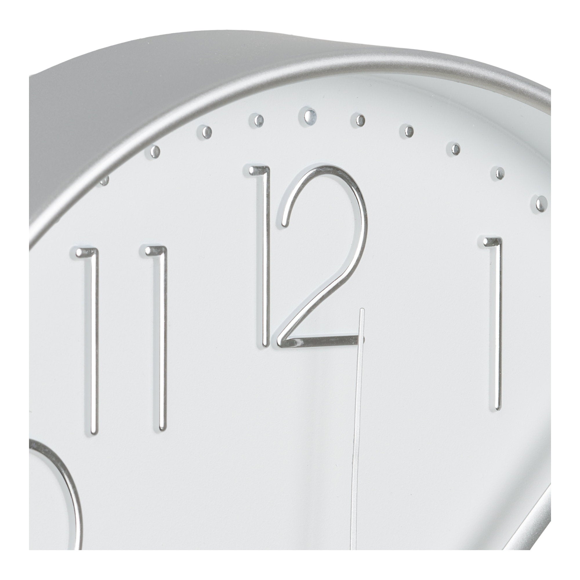 Lalibela Wandklok - Zilver, stil uurwerk Ø30 cm