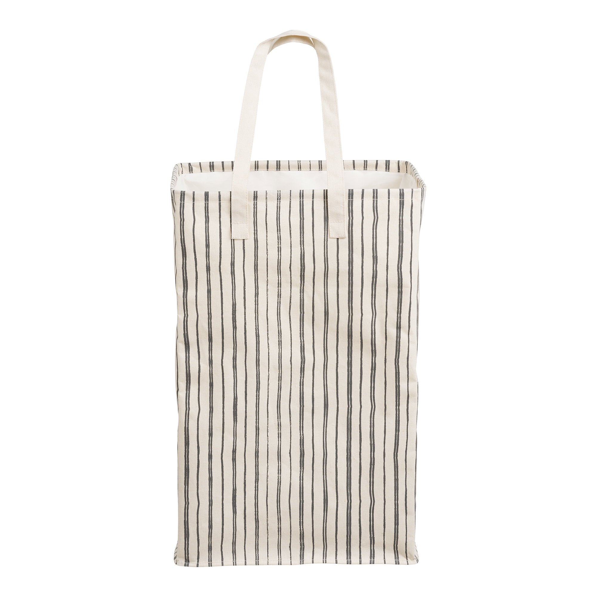 Argos Wasmand - Wasmand, textiel, beige/zwart, 38x28x58 cm