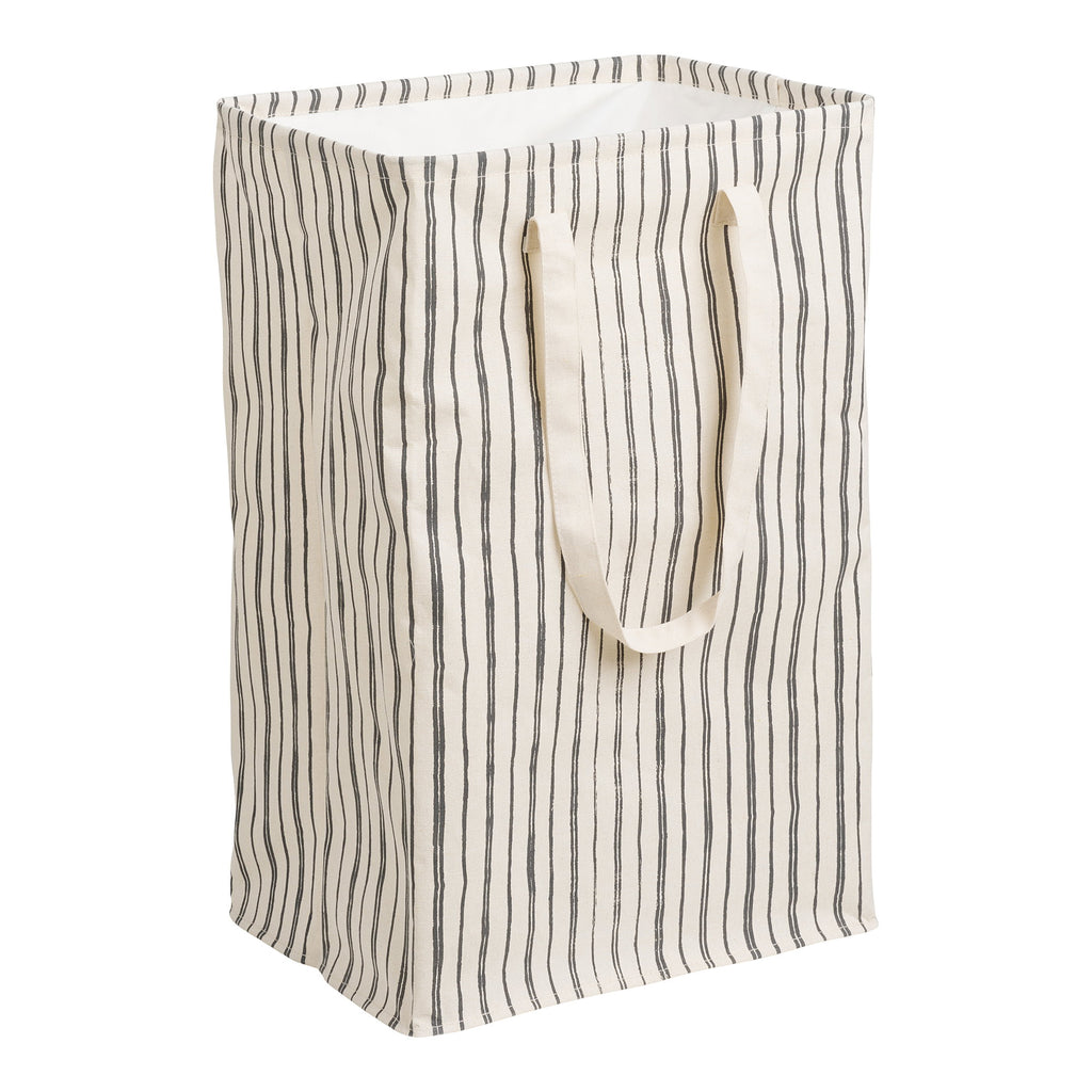 Argos Wasmand - Wasmand, textiel, beige/zwart, 38x28x58 cm