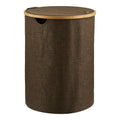 Noto Wasmand - Ronde wasmand, bamboe/textiel, bruin, ø45x60 cm