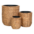 Hanoi Bloempot - Bloempot, waterhyacint, naturel (set van 3)