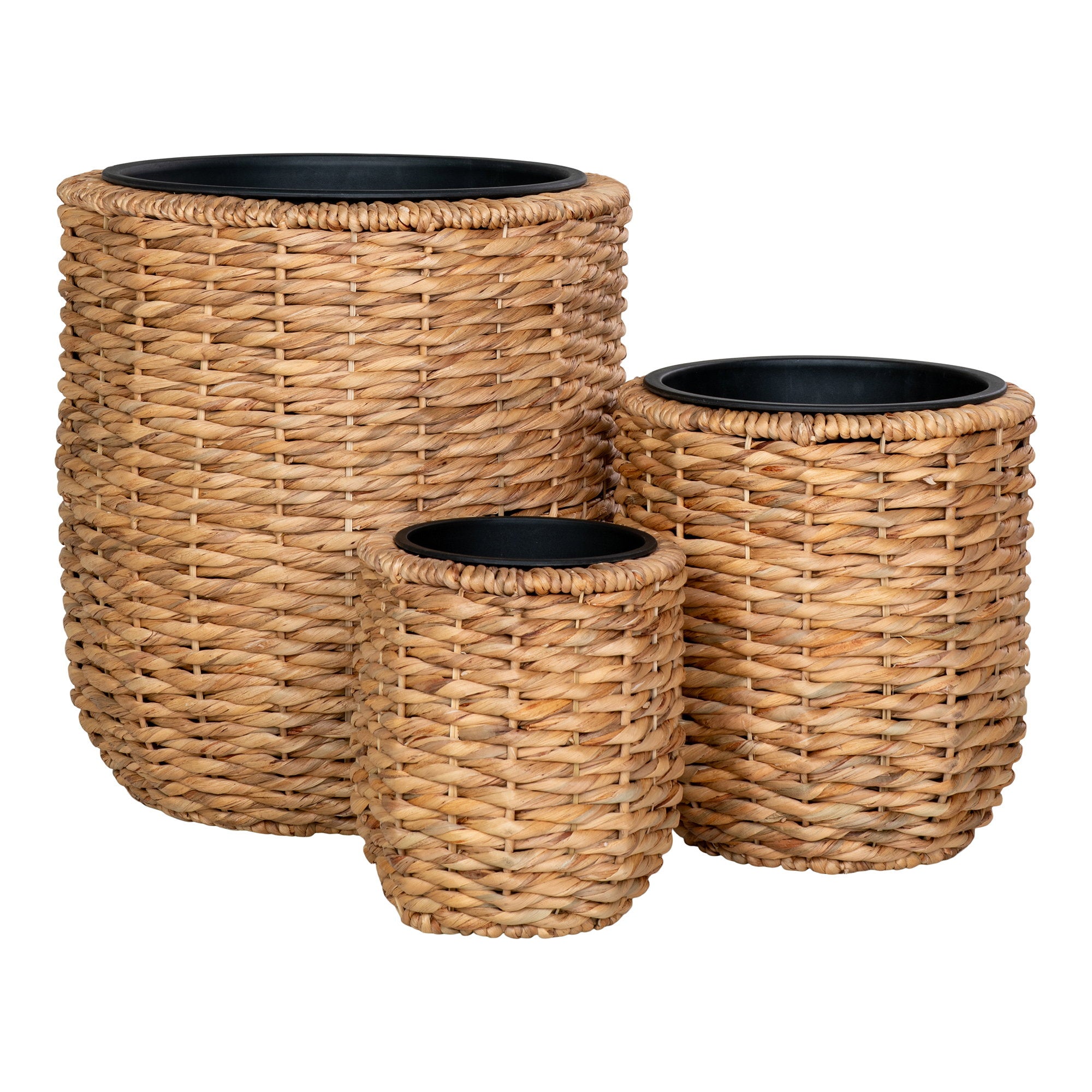 Hanoi Bloempot - Bloempot, waterhyacint, naturel (set van 3)