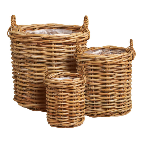 Kubu rotan manden Burton - set van 3