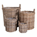 Caor Manden - Manden, kubu rotan, naturel, set van 4